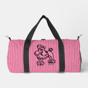 Pink  Poodle Duffel Bag