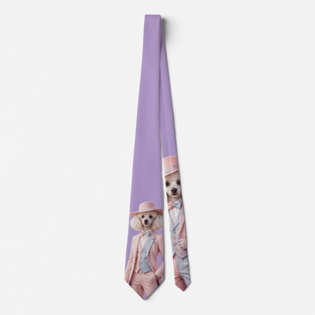 Pink Poodle Miss Tie  (Front)