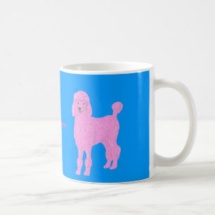 Pink Poodle Mugs add name