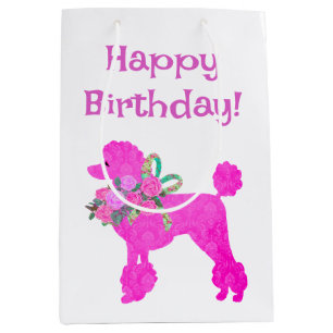 Pink Poodle Party Personalised Gift Bag