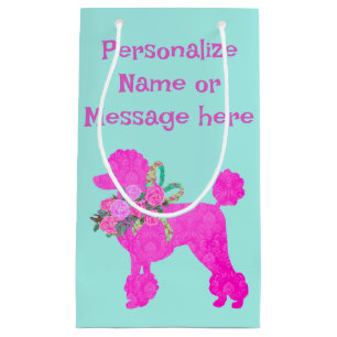 Pink Poodle Party Personalised Gift Bag