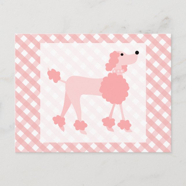 Pink Poodle Postcard (Front)