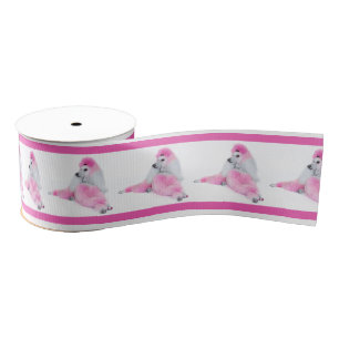 Pink Poodle Ribbon Grosgrain Ribbon