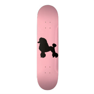 Pink Poodle Skirt Inspired Skateboard