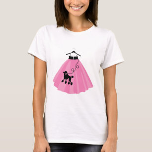 Pink Poodle Skirt T-Shirt