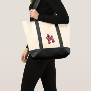 Pink Poodle Tote Bag