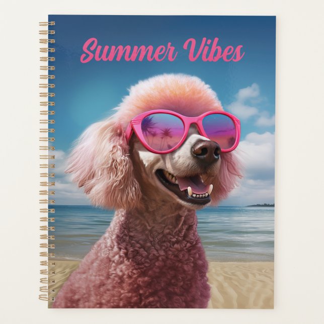 Pink Poodle Tropical Paradise Fun Planner (Front)