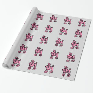 Pink Poodle Wrapping Paper