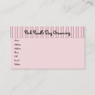 Pink Poodles On Parade Profile Card