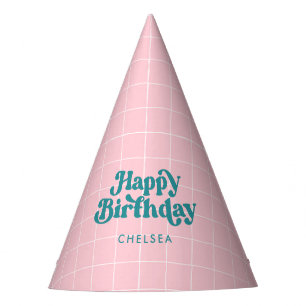 Pink Pool Party Birthday Party Hat