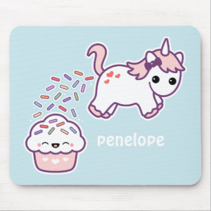 Pink Pooping Unicorn Mouse Mat