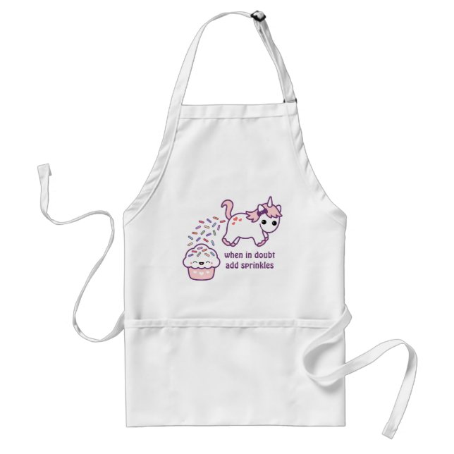 Pink Pooping Unicorn Standard Apron (Front)