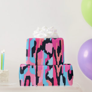 Pink Pop Abstract  Wrapping Paper