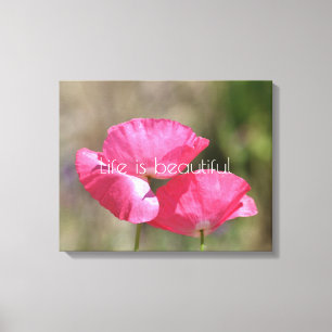 Pink Poppies    Canvas Print