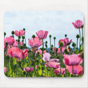 Pink Poppies Mouse Mat