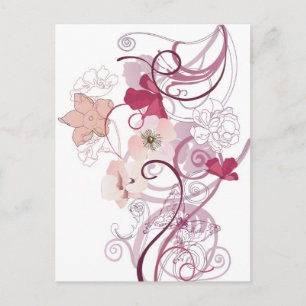 Pink poppies Postcard