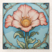 Pink Poppy Coaster