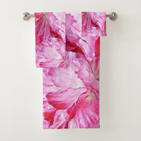 floral bath towels