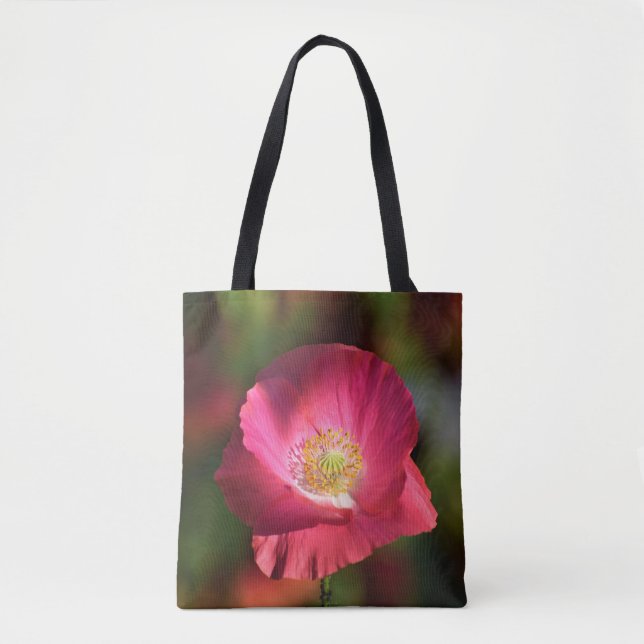 Pink Poppy in the Sunshine Photograph Tote Bag (Front)