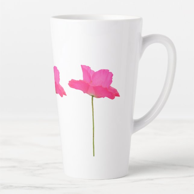 pink poppy latte mug (Right)