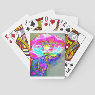Pink Poppy Playing Cards
