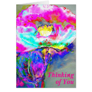 Pink Poppy thinking of you