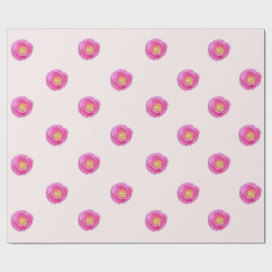 Pink Poppy Wrapping Paper