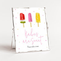 Pink Popsicle Baby Shower Babies are Sweet