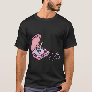 Pink Portable CD Player Chart Hit T-Shirt