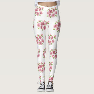 Pink Posies Leggings