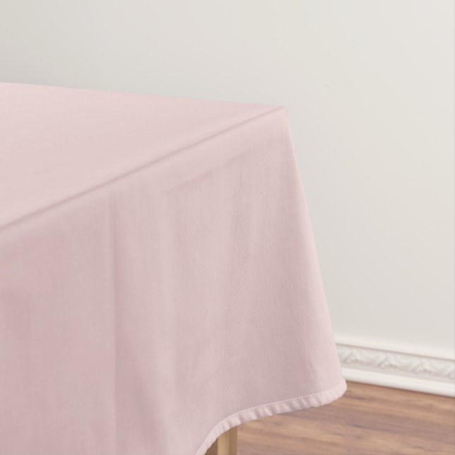 Pink Potpourri Pastel Solid Colour Print Tablecloth (In Situ)