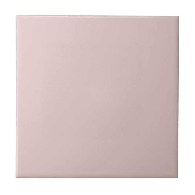Pink Potpourri Pastel Solid Colour Print Tile (Front)