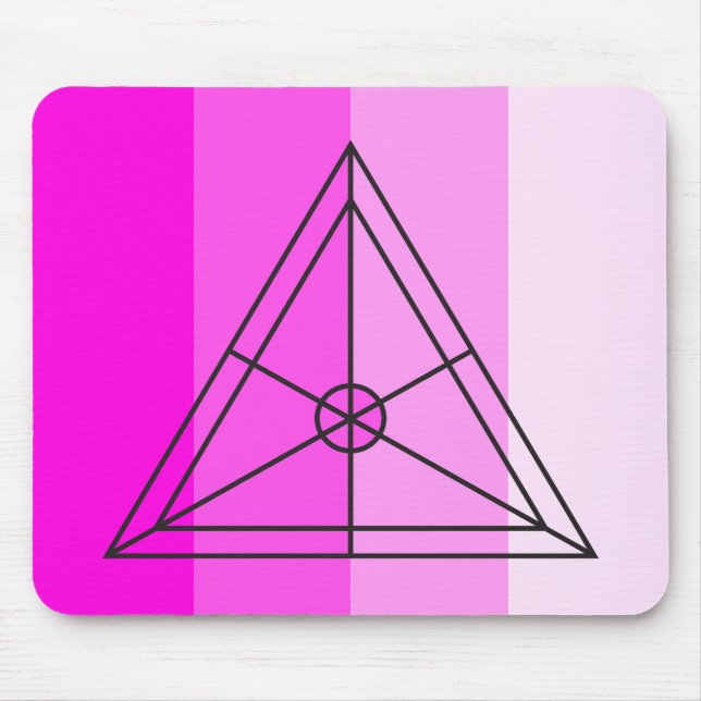 Pink Precision: Field-Inspired Office Essentials Mouse Mat (Front)