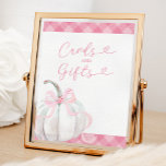 Pink Preppy Pumpkin Girl Birthday Cards and Gifts Poster<br><div class="desc">Pink Preppy Pumpkin Girl Birthday Cards and Gifts</div>