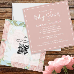 Pink Pretty Botanical Baby Girl Rose Bouquet Cute