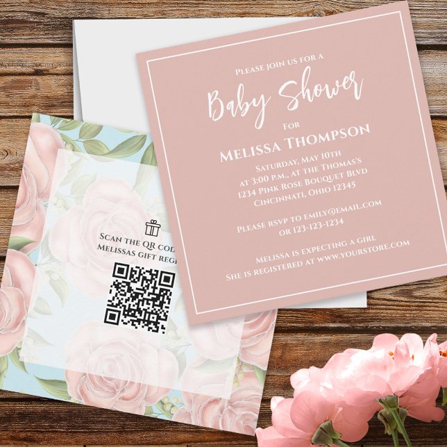 Pink Pretty Botanical Baby Girl Rose Bouquet Cute (Creator Uploaded)