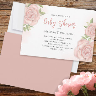 Pink Pretty Botanical Baby Girl Rose Cute Bouquet 