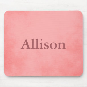 Pink Pretty Parchment Mouse Mat