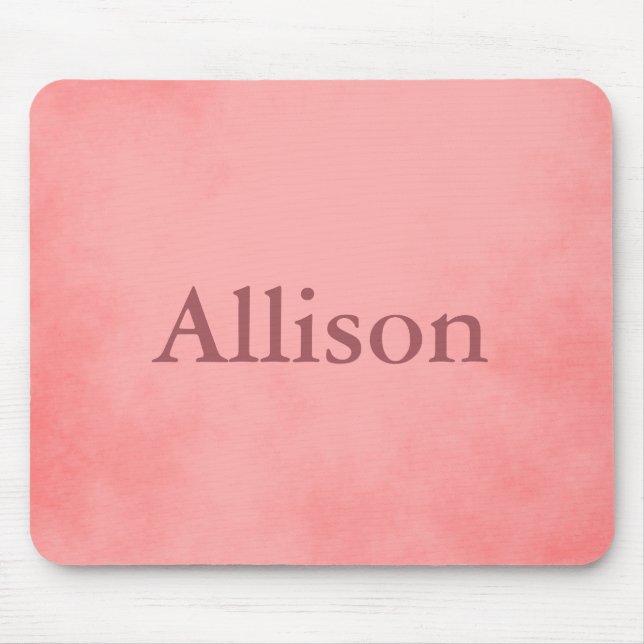 Pink Pretty Parchment Mouse Mat (Front)