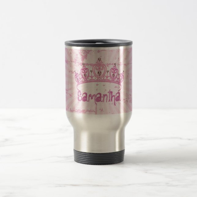 Pink Princes 15 oz. Stainless steel Travel Mug Cup (Center)