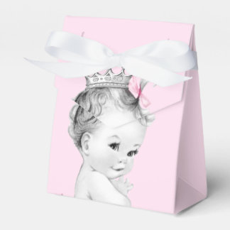 Pink Princess Baby Shower Favour Boxes