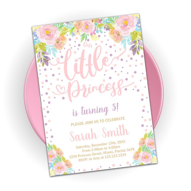 Pink Princess Birthday Invitation (Creator Uploaded)