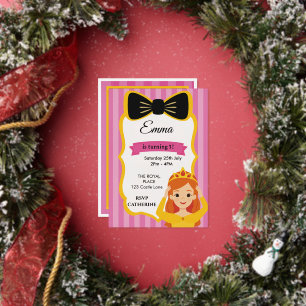 Pink Princess Birthday Invite zazzlemade