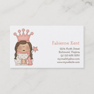 Pink Princess · Brunette Princess Business Card