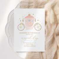 Pink Princess Carriage Girl Birthday Party