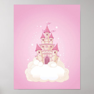Pink Princess Castle Poster