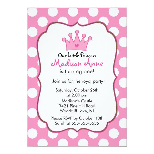 Pink Princess Party Invitations 10