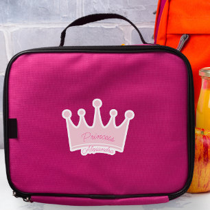 Pink Princess Crown Custom Name Contour-Cut