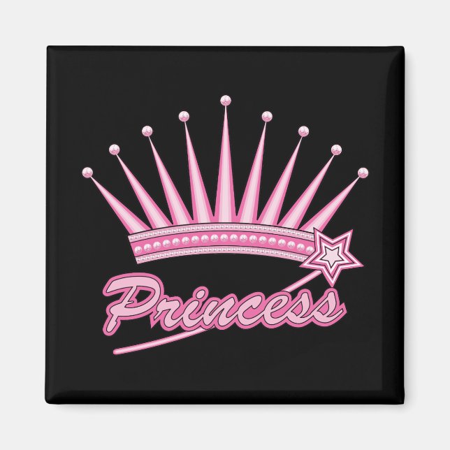 Pink Princess Crown Magnet (Front)