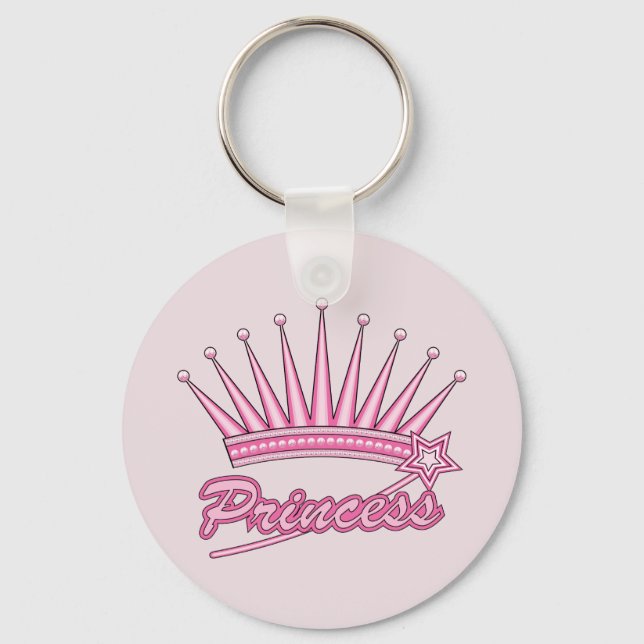 Pink Princess Crows Key Ring (Front)